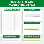 Window Air Conditioner Side Insulated Panel, WinterSummer Winter Heat and Draft Insulating,Insulation Foam Material,Equipped with 4 edge banding strips EVA2P (WHITE)