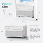PhiloDeco Energy Star Window Air Conditioner, 10000 BTU Window Air Conditioner with Wifi 440 sq ft. Inverter Ac, Remote Control, Ultra Quiet & Easy Installation, ECO/24 Timer/Auto Restart