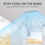 TURBRO Inverter 13.5K BTU RV Air Conditioner with Cooling and Heat Pump | Non-Ducted Low-Profile Rooftop Unit | Quiet Operation | WiFi & Remote Control | LED Atmosphere Light, White