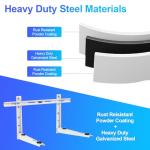 REHOYEE Mini Split Wall Mounting Bracket Heavy Duty Wall Mount Brackets for Outdoor Air Conditioners, Ductless Mini Split, HVAC, Compressor, Heat Pump System (9000-36000BTU)