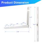 REHOYEE Mini Split Wall Mounting Bracket Heavy Duty Wall Mount Brackets for Outdoor Air Conditioners, Ductless Mini Split, HVAC, Compressor, Heat Pump System (9000-36000BTU)