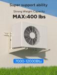Toutgood Outdoor Mini Split Wall Mounting Bracket, Heavy-Duty Wall Bracket for 7000 Btu to 12000 Btu Ductless Mini Split Air Conditioner AC Heat Pump Systems , Max 400 Lb Capacity