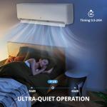 9000 BTUs Mini Split Air Conditioner, 23 SEER2 Inverter Mini Split AC/Heating System, Ductless Mini Split Heat Pump Wall Mount, With Installation Kit, Split AC Unit for Cooling Up to 450 Sq. Ft, 230V