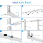REHOYEE Mini Split Wall Mounting Bracket Heavy Duty Wall Mount Brackets for Outdoor Air Conditioners, Ductless Mini Split, HVAC, Compressor, Heat Pump System (9000-36000BTU)