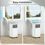 3-in-1 Portable AC Units Cools 350 Sq.Ft.,8000BTU Portable Air Conditioners Coolerwith Remote Control 24H Timer Sleep Mode,AC Unit for Indoor Use Bedroom Dorm