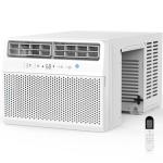 Electactic Window Air Conditioner 12,000 BTU, Window AC Unit Cooling Room 500sq.ft, Dehumidifier Mode and 3 Fan Speed, 24H Timer, Saddle Mount, Quiet Operation, White