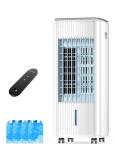 Windowless Portable Air Conditioners, 3-IN-1 Evaporative Air Cooler w/4 Ice Packs, 7H Timer, 70° Oscillation Swamp Coolers Air Conditioner for Room, Ductless Portable Ac Unit for Bedroom Office, Ivory