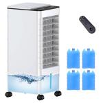 Windowless Portable Air Conditioners with Remote, Ventless Ac Unit Ductless Air Cooler,Hoseless Quiet Evaporative Oscillating Swamp Cooler,12H Timer & 4 Ice Box for Room Indoor Outdoor Office Bedroom