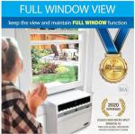 Soleus Air 12,000 BTU Window Air Conditioner with 10,000 BTU Heater, Cooling, 115 Volts, 12.5" Extra Thick Wall Compatible, Wi-Fi Enabled, Saddle Mount, and Quiet Operation in White