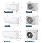 TOSOT 36,000BTU Quad 4 Zone Mini Split AC with Heat Pump, 21SEER2, 230V, Wifi-Enabled Ductless Inverter Split System with 16ft Copper Line Set, 9,000+9,000+9,000+9,000 BTU, Cosmo Series