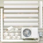 Kerykwan 3" W 22.5Ft L Mini Split AC Line Cover Kit Decorative PVC Tubing Pipe Cover Set for Center Air Conditioner&Heat Pumps Systems (3" W 22.5ft L/White)