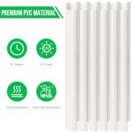 Kerykwan 3" W 22.5Ft L Mini Split AC Line Cover Kit Decorative PVC Tubing Pipe Cover Set for Center Air Conditioner&Heat Pumps Systems (3" W 22.5ft L/White)