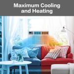 ROVSUN 18000 BTU Air Conditioner Window Unit with Heat, 4-in-1 Window AC Unit Cooler, Heater, Dehumidifier & Fan with Timer, Remote Control & Installation Kit for Rooms up to 1000 Sq. Ft, 208/230V