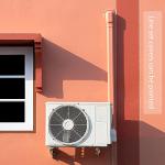 3" W 7.5 Ft Mini Split Line Set Cover Kit Air Conditioner Decorative PVC Line Cover Kit for Central Air Conditioner Mini Split AC Cover for Outside Heat Pumps Tubing Cover