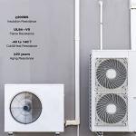 3" W 7.5 Ft Mini Split Line Set Cover Kit Air Conditioner Decorative PVC Line Cover Kit for Central Air Conditioner Mini Split AC Cover for Outside Heat Pumps Tubing Cover