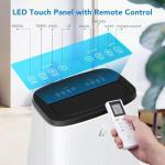 GarveeTech 14,000 BTU Portable Air Conditioner for Large Room up to 750 Sq.Ft, 3-in-1 AC Unit w/Cool, Dehumidifier & Fan, Energy Efficient w/Quiet Sleep Mode & 24H Timer - Remote Control for Rooms