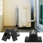 LOLYSIC 12 Pack Rubber Vibration Isolator Mounting Bracket with 12pcs Rubber Pads, Anti Vibration Pads Rubber Vibration Isolator Pad, Rubber Air Conditioner Mounting Pads