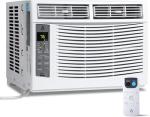 6000 BTU Window Air Conditioner with WiFi, Cools up to 250 Sq. Ft., Energy Saving Window AC Unit with Remote & App Control & Timer Function & Easy Install Kit, Perfect for Small Bedroom, Living Room