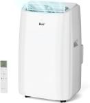 DuraComfort Portable Air Conditioner, Dual Motors AC (14,000 BTU ASHRAE) 10000 BTU SACC Cools Up to 450 Sq.Ft, with Window Kit for Easy Installation,White