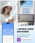 6000 BTU Window Air Conditioner with WiFi, Cools up to 250 Sq. Ft., Energy Saving Window AC Unit with Remote & App Control & Timer Function & Easy Install Kit, Perfect for Small Bedroom, Living Room
