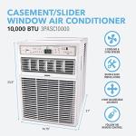 Perfect Aire 10,000 Slider Air Conditioner Window A/C-Casement, 10000 BTU, Gray