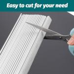 Daisypower Window Air Conditioner Side Panels Curtain Kit Extendable Up to 19-1/4" Wide 17" Height,Window AC Insulation Panel for 5000-14000 Btu AC Units Parts Replacement Screen