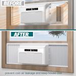 Daisypower Window Air Conditioner Side Panels Curtain Kit Extendable Up to 19-1/4" Wide 17" Height,Window AC Insulation Panel for 5000-14000 Btu AC Units Parts Replacement Screen