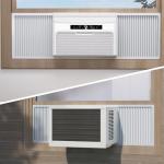 Daisypower Window Air Conditioner Side Panels Curtain Kit Extendable Up to 19-1/4" Wide 17" Height,Window AC Insulation Panel for 5000-14000 Btu AC Units Parts Replacement Screen