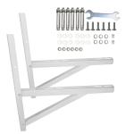 POPMOON Stainless Steel Mounting Bracket for 9000-36000BTU Condenser Ductless Mini Split Air Conditioner Heat Pump Systems.