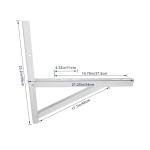 POPMOON Stainless Steel Mounting Bracket for 9000-36000BTU Condenser Ductless Mini Split Air Conditioner Heat Pump Systems.