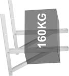 POPMOON Stainless Steel Mounting Bracket for 9000-36000BTU Condenser Ductless Mini Split Air Conditioner Heat Pump Systems.