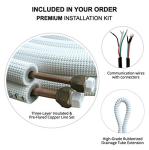 OLMO 9,000 BTU 115V Single Zone Wall Mount Ductless Mini Split Air Conditioner & Heat Pump – 16FT Installation Kit – R-410A Refrigerant Pre-Charged – Inverter Technology