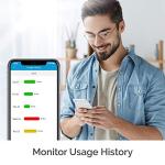 Breez Eco | Smart AC Controller for Mini Split, Window, Portable ACS | WiFi, Alexa, Google, Siri Shortcuts, SmartThings, IFTTT, Free App, NO Subscriptions | Schedules, Geofencing, Comfy (White)