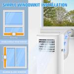 Portable Air Conditioner,8500 BTU Portable ac units up to 360 Sq.Ft,Portable ac units for Homeowner,Renter,family White