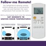 Freonic 6,000 BTU Window Air Conditioner and Dehumidifier, 115V, Window AC Unit for Apartment, Dorm Room, and Small to Medium Rooms up to 250 Sq. Ft., Air Conditioner Window Unit with Remote in White