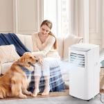 Portable Air Conditioner,8500 BTU Portable ac units up to 360 Sq.Ft,Portable ac units for Homeowner,Renter,family White
