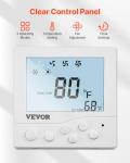 VEVOR RV Air Conditioner, 13500 BTU Non-Ducted Rooftop RV AC Unit, 65 dB Quiet Design, Including Air Distribution Box, Operation Panel and Installation Hardware, for Campers, Vans, Trailers, White