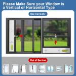 Portable AC Window Vent Kit, Adjustable Vertical/Horizontal Sliding Window Kit Plate for AC Unit, Seamless Portable AC Window Seal With 5.9 Inch Diameter, 59 Inch Length Exhaust Hose