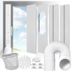 cocobeen Portable Air Conditioner Window Kit - Adjustable Universal Window Seal AC Vent Kit with 5.9” Exhaust Hose for Sliding Vertical/Horizontal Windows