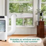 cocobeen Portable Air Conditioner Window Kit - Adjustable Universal Window Seal AC Vent Kit with 5.9” Exhaust Hose for Sliding Vertical/Horizontal Windows