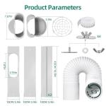 cocobeen Portable Air Conditioner Window Kit - Adjustable Universal Window Seal AC Vent Kit with 5.9” Exhaust Hose for Sliding Vertical/Horizontal Windows