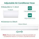 cocobeen Portable Air Conditioner Window Kit - Adjustable Universal Window Seal AC Vent Kit with 5.9” Exhaust Hose for Sliding Vertical/Horizontal Windows