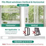 cocobeen Portable Air Conditioner Window Kit - Adjustable Universal Window Seal AC Vent Kit with 5.9” Exhaust Hose for Sliding Vertical/Horizontal Windows