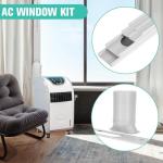 Nihoney Portable AC Window Vent Kit with 5.9" Exhaust Hose Universal Portable Air Conditioner Window Seal Kit Adjustable 59 Inch Length Exhaust Hose for Sliding Horizontal&Vertical Windows