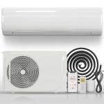 TABU 24000BTU Mini Split Air Conditioner with 2 Ton Pre-Charged Heat Pump,220-230V 21 SEER2 Air Conditioner&Heater with Inverter, Work with Alexa,Installation Kit included,Cools Up to 1500 Sq.FT