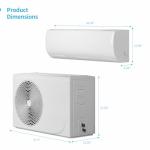 TABU 24000BTU Mini Split Air Conditioner with 2 Ton Pre-Charged Heat Pump,220-230V 21 SEER2 Air Conditioner&Heater with Inverter, Work with Alexa,Installation Kit included,Cools Up to 1500 Sq.FT