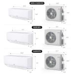 TOSOT 9,000 BTU Mini-Split Air Conditioner, Wifi Enabled Ductless Inverter Split System AC Unit Heating System, Compatible with Alexa - 20 SEER2 115V