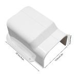 WUSILILU 5" 17Ft Air Conditioner Decorative PVC Line Set Cover Kit, PVC Decorative Line Set Cover Kit for Mini Split and Central Air Conditioner & Heat Pump Line Set Cover Kit Decorative Tubing Cover