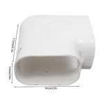 WUSILILU 5" 17Ft Air Conditioner Decorative PVC Line Set Cover Kit, PVC Decorative Line Set Cover Kit for Mini Split and Central Air Conditioner & Heat Pump Line Set Cover Kit Decorative Tubing Cover