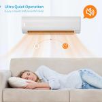 TABU 24000BTU Mini Split Air Conditioner with 2 Ton Pre-Charged Heat Pump,220-230V 21 SEER2 Air Conditioner&Heater with Inverter, Work with Alexa,Installation Kit included,Cools Up to 1500 Sq.FT